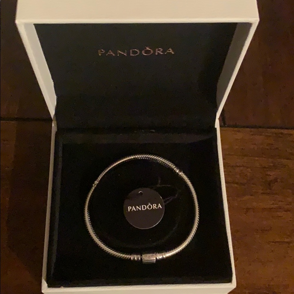 Pandora Moments Barrel Clasp Snake Chain Bracelet